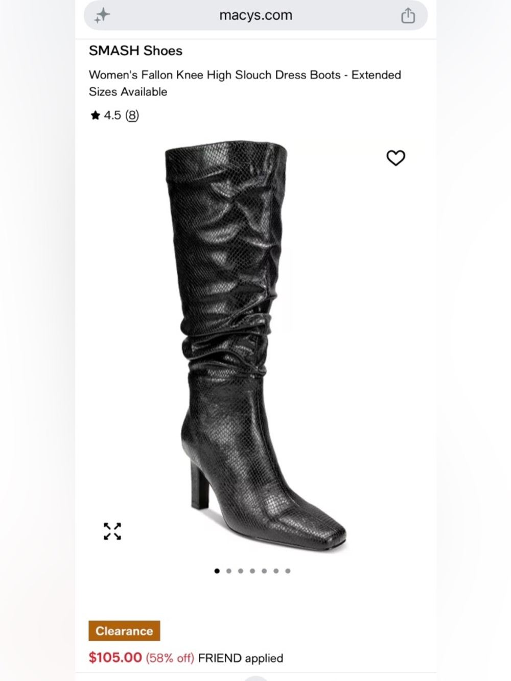 SMASH Shoes Women's Fallon Knee High Slouch Dress Boots - Picture 2 of 11